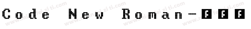 Code New Roman字体转换